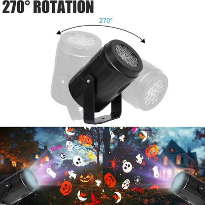 Projector Halloween Lights Outdoor Rotating LED Decor