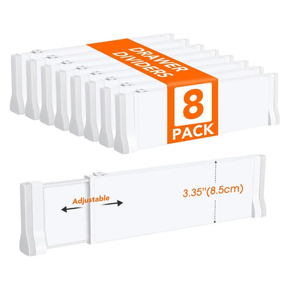 Drawer Dividers Flexible Expandable Drawer Organizers Back To School 2025 Space Saving Dresser Storage
