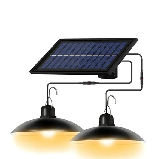Solar2026 Edition Pendant Light With Remote Control, Outdoor Water-Resistant LED Lamps For Shed Barn Backyard Patio