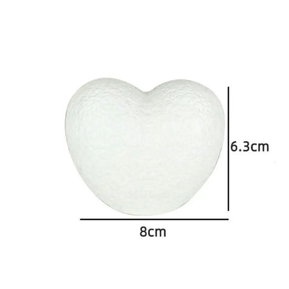 3D Unique Heart-Shaped Night Light - Romantic Valentine's Day Gift & DIY Table Decor, White & Pink
