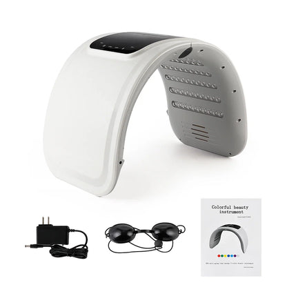 7-Color LED Photon Face Mask & Nano Spray Machine - Skin Rejuvenation Anti-Aging Household Therapy