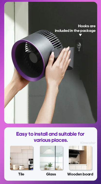 Travel-Friendly Fan Battery Desk Air Circulator Quiet Summer