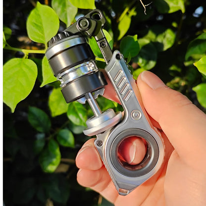 Tuning Fork Magnetic Ratchet Cybercore Desk Stress Relief Toy 2026 – EDC Metal Fidget Slider Kit