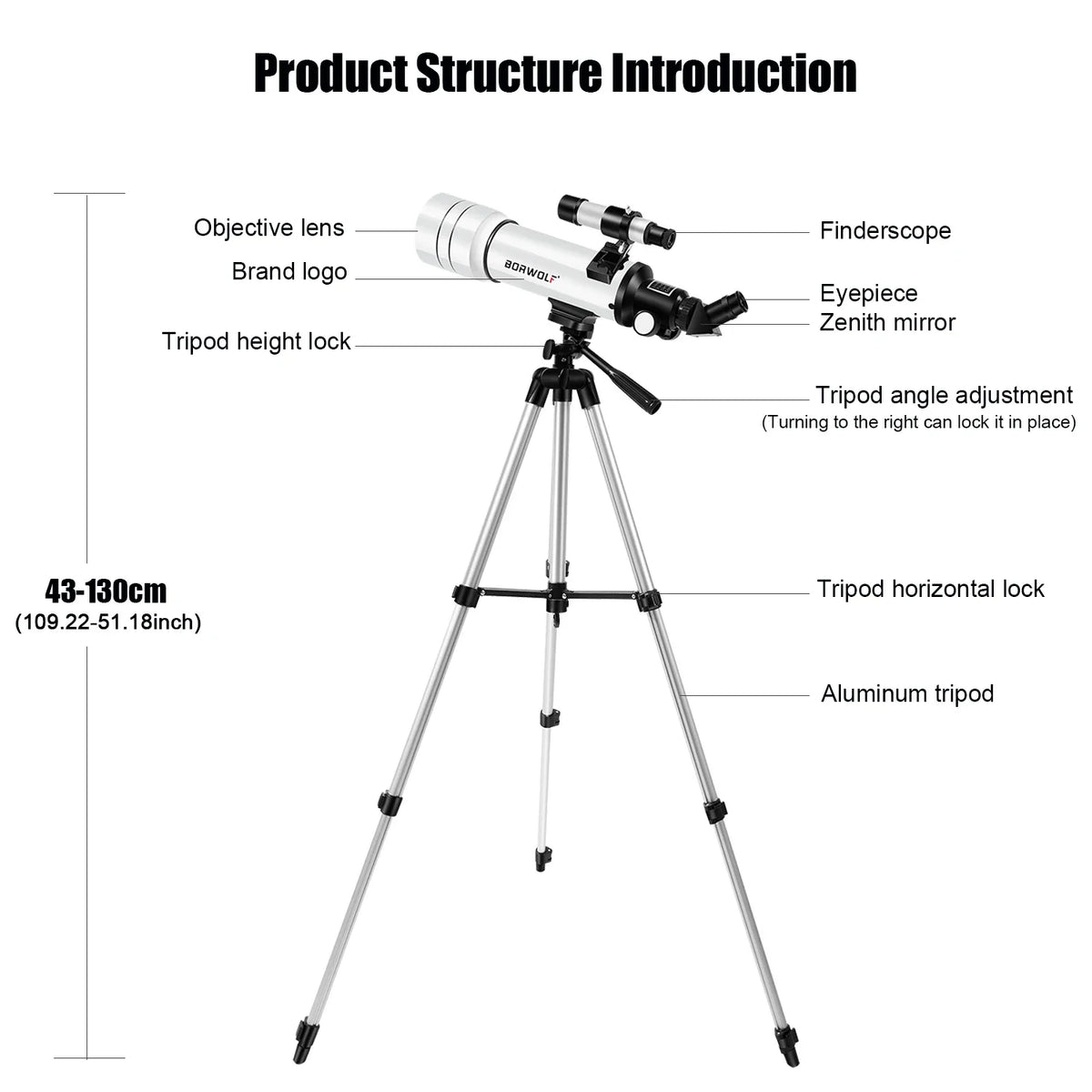 Telescope Astronomical With Phone Adapter And Tripod 333X Zoom For Moon And Stars Back To School 2026 Gift