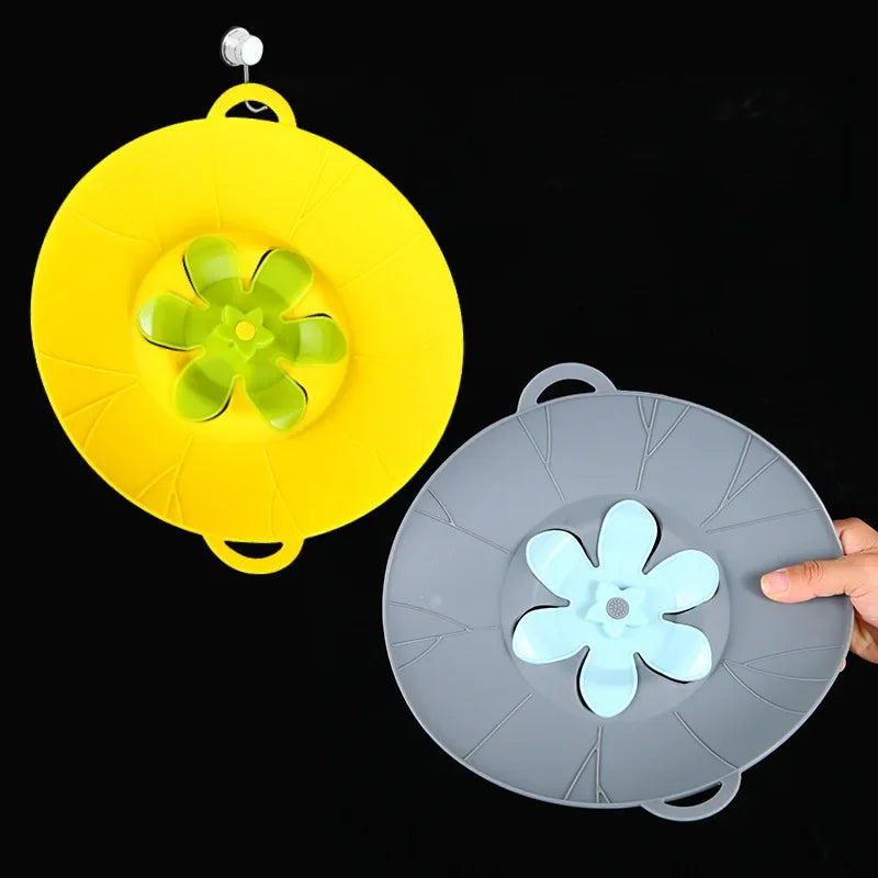Pot Silicone Lid Spill Stopper Universal Anti Overflow Cover Kitchen Gadget Fall 2025 Keeps Stovetop Clean