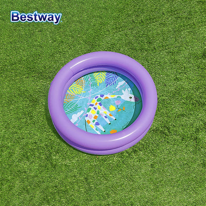 Variant image for Inflatable Backyard Swimming Pool for Kids, 8ft Portable Summer Play Pool with Durable PVC and Bright Colors-1