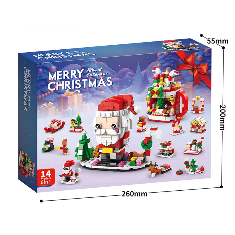 Building Christmas Blocks Advent Calendar DIY Kit Kids
