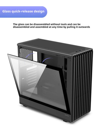 Case PC Glass Side ATX M ATX ITX Support 360mm Radiator