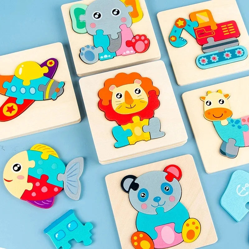 Puzzle Wooden Montessori Animals Educational Toy for Kids