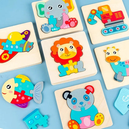 Puzzle Wooden Montessori Animals Educational Toy for Kids