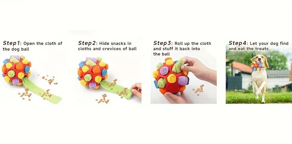 Bite Resistant Rubber Interactive Nose Work Foraging Enrichment Toy for Dogs 2026 – Dog Snuffle Ball Toy