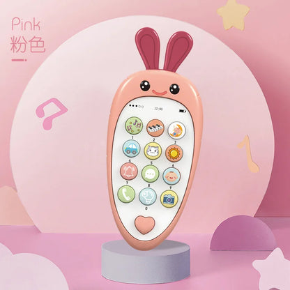 Baby Musical Phone Toy with Teether - Early Learning Sound Telephone for Infants, Ideal Kids Gift for Sleep and Play