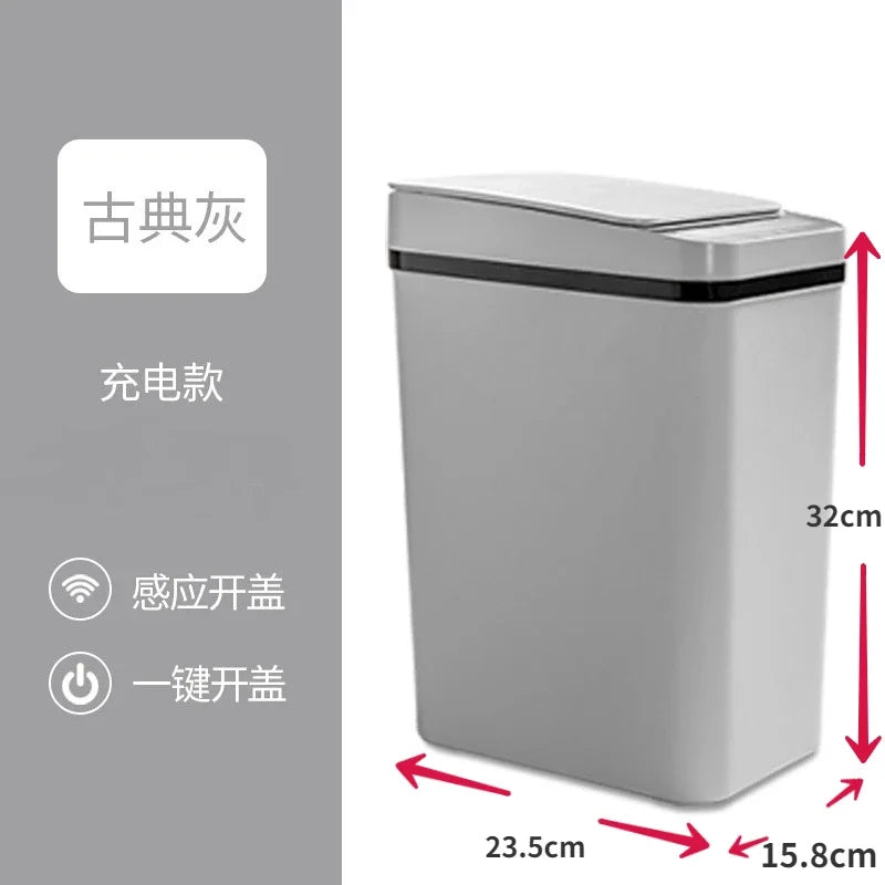 Trash Smart Can Automatic Sensor Bin Touchless Odor Control