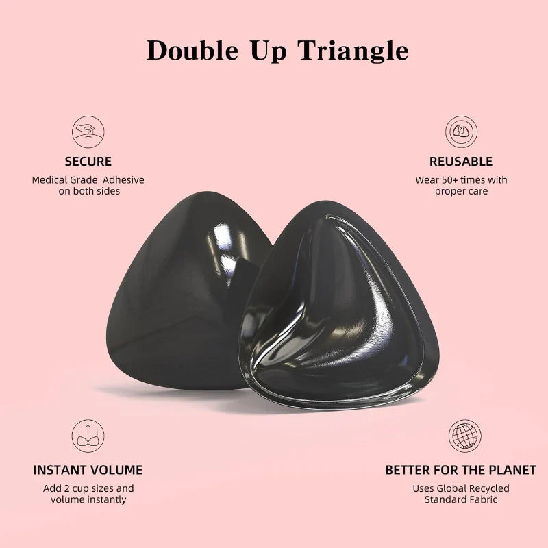 Push2026 Edition Up Bra Pads Reusable Double Sided Sticky Inserts Strapless Lift For Swimsuits Summer
