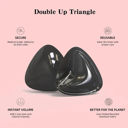 Push2026 Edition Up Bra Pads Reusable Double Sided Sticky Inserts Strapless Lift For Swimsuits Summer