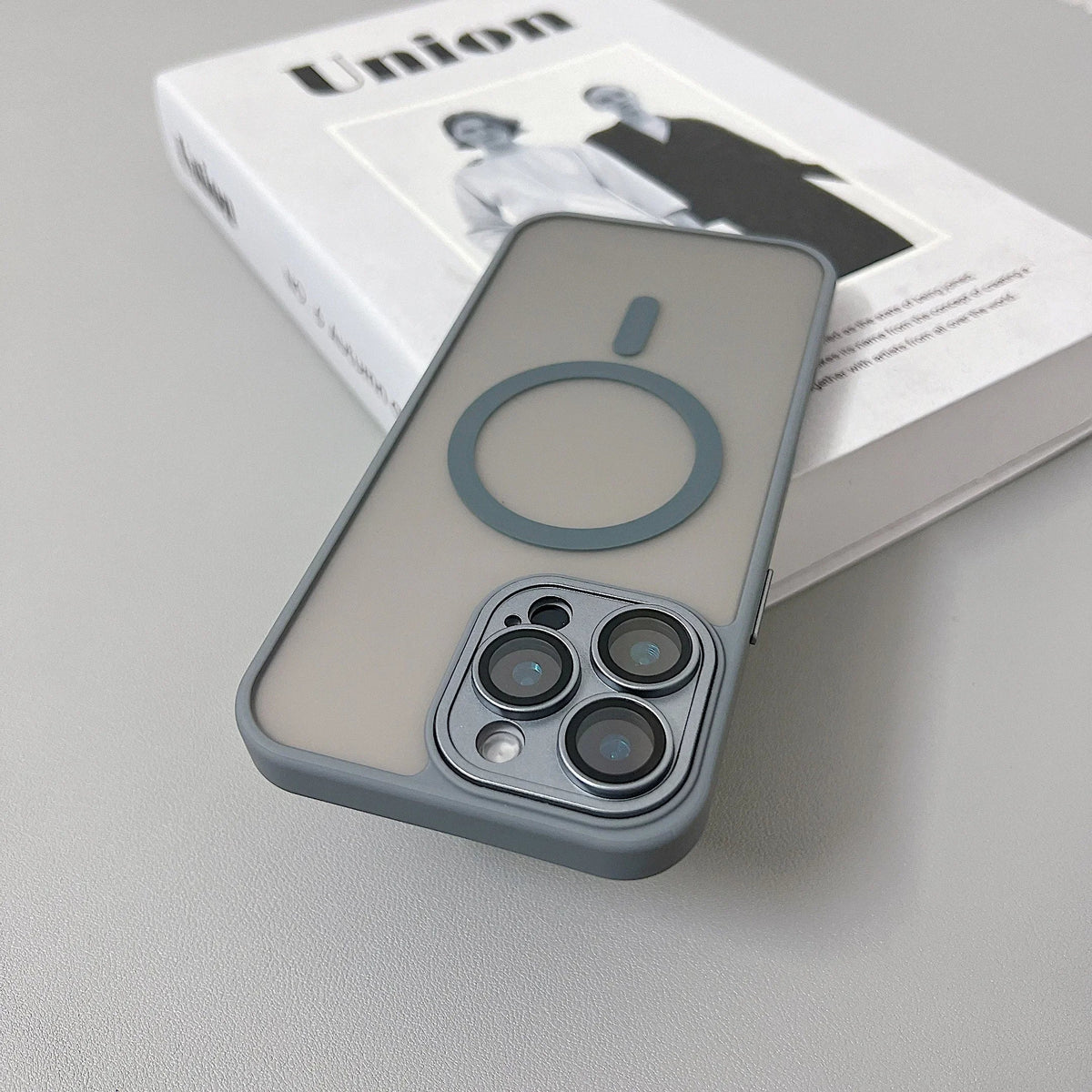Case iPhone Magnetic Matte Translucent Armor MagSafe Compatible Shockproof Anti-Fingerprint Back To School 2026 Gift