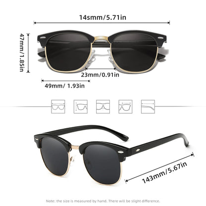Unisex Outdoor Eyewear, TikTok Viral Fall 2026 Gift – Sunglasses UV400 Polarized Square Frame