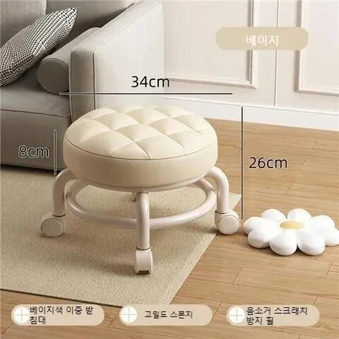 Child Rolling Stool Multi Functional Shoe Changing Seat