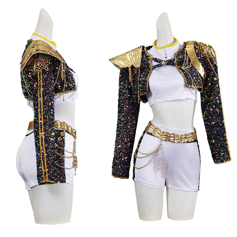 Light Girls Cosplay Costume - Sequin Jacket, Polyester