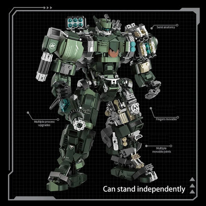 Mecha Building Kit Mech Warrior Battle Robots Kit Fall 2025 Gift for Kids and Adults Creative STEM Play