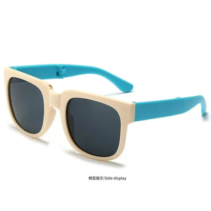 Sunglasses Kids Foldable Square Frame UV400 Protection for Outdoor Play Summer 2026 Gift Idea