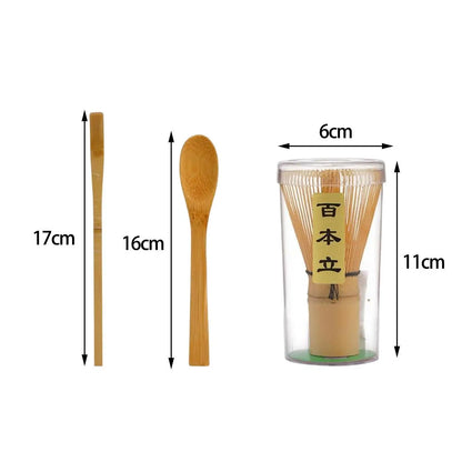 Matcha Bamboo Whisk Starter Kit Ceremonial Tea Eco Gift