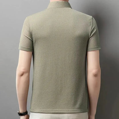 short sleeve, casual summer style, slim fit versatile top – Breathable men's polo shirt