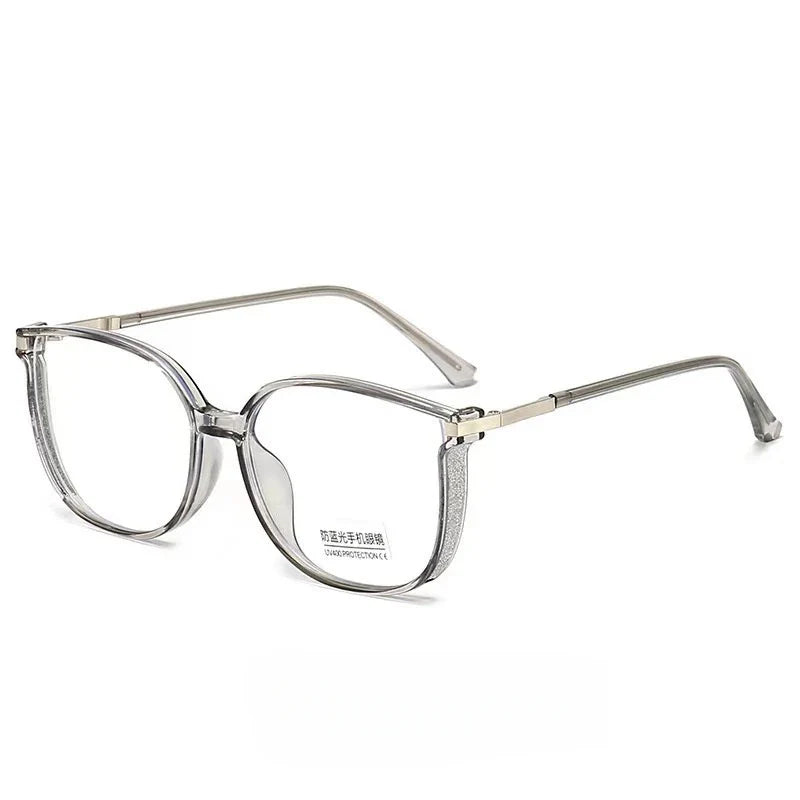 Light Blue Blocking Glasses Big Frame Eyewear Summer 2026 Trend Ultra Light Alloy Frame All Day Comfort