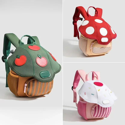Kids Backpack Cartoon Mushroom Kindergarten Backpack Compact Preschool Bag Back To School 2025 Light Cute Gift