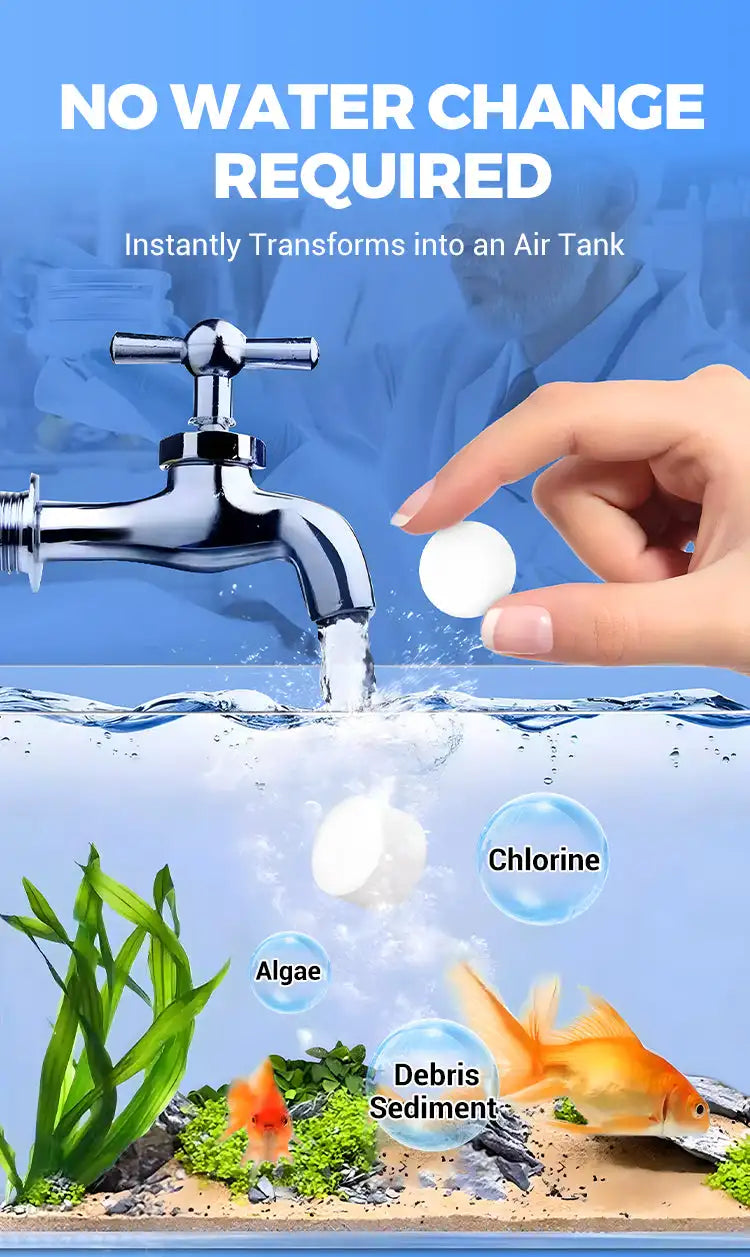 Fast-Acting Fish Tank Clarifier Eco-Friendly 2026 – Aquarium Water Purification Tablets