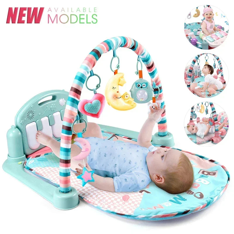 Play Baby Gym Piano Activity Mat With Hanging Toys Newborn Early Education Fall 2025 Sensory Motor Skill Gift