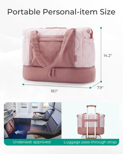 Bag Travel Weekender Duffle Carry On With Shoe Compartment Large Capacity For Travel 2026 Fall Essentials