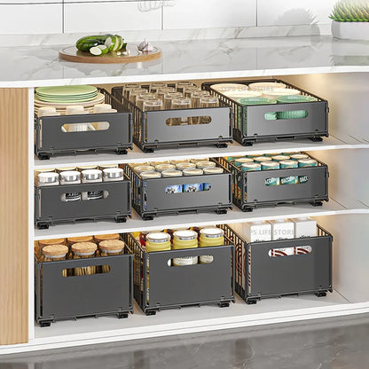 Out Pull Cabinet Organizer Slide Drawer Kitchen Rack