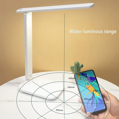 LED Desk Lamp Touch Dimmable Battery-Powered Eye Protection