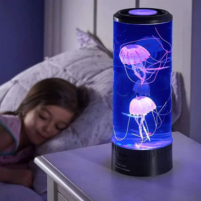 Lamp Jellyfish USB And Battery Table Night Light Kids Bedroom Decor Back To School 2025 Soothing Ambience