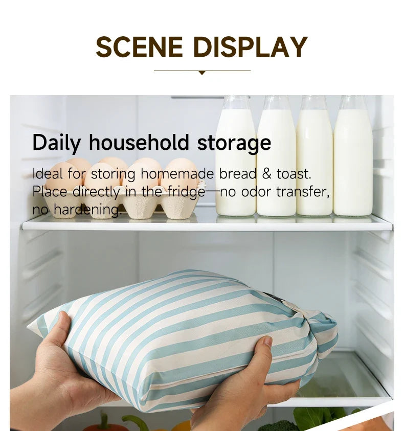 Eco-Friendly Reusable Food Storage Fermentation Bags 2026 – Beeswax Bread Bags 2-Pack Oxford Cloth