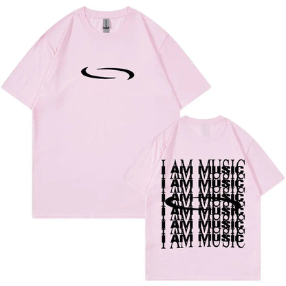 Carti PlayBoi ''I'm Music T-shirt'' Opium Ken Carson Tour Rap Fashion Hip Hop Oversized Tees