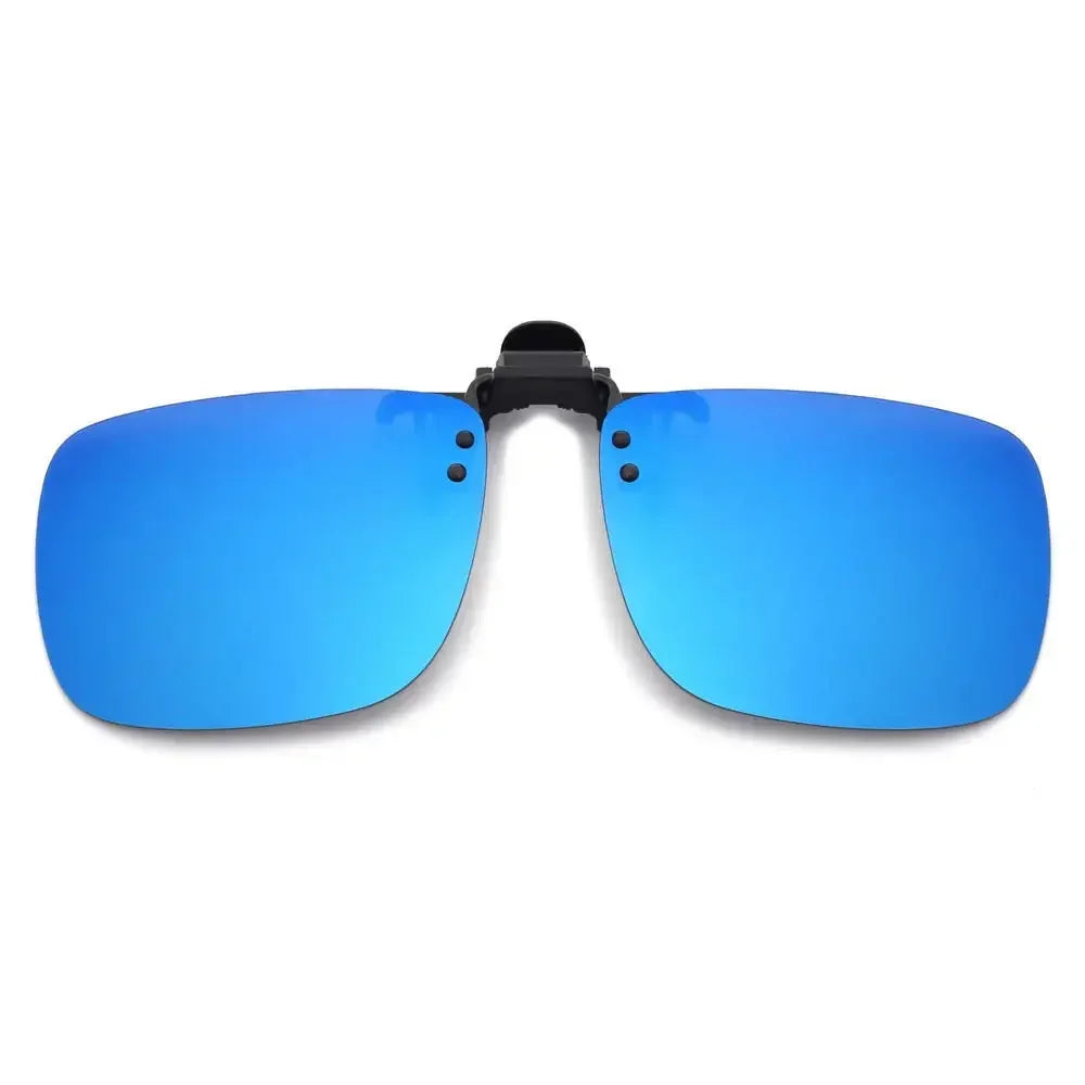Clip-On2026 Edition Sunglasses Polarized UV400 Night Vision Driving Glasses Square Clip-Ons Anti-Glare Vintage Style