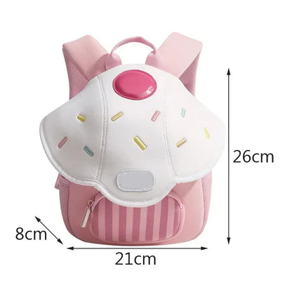 Kids Backpack Cartoon Mushroom Kindergarten Backpack Compact Preschool Bag Back To School 2025 Light Cute Gift