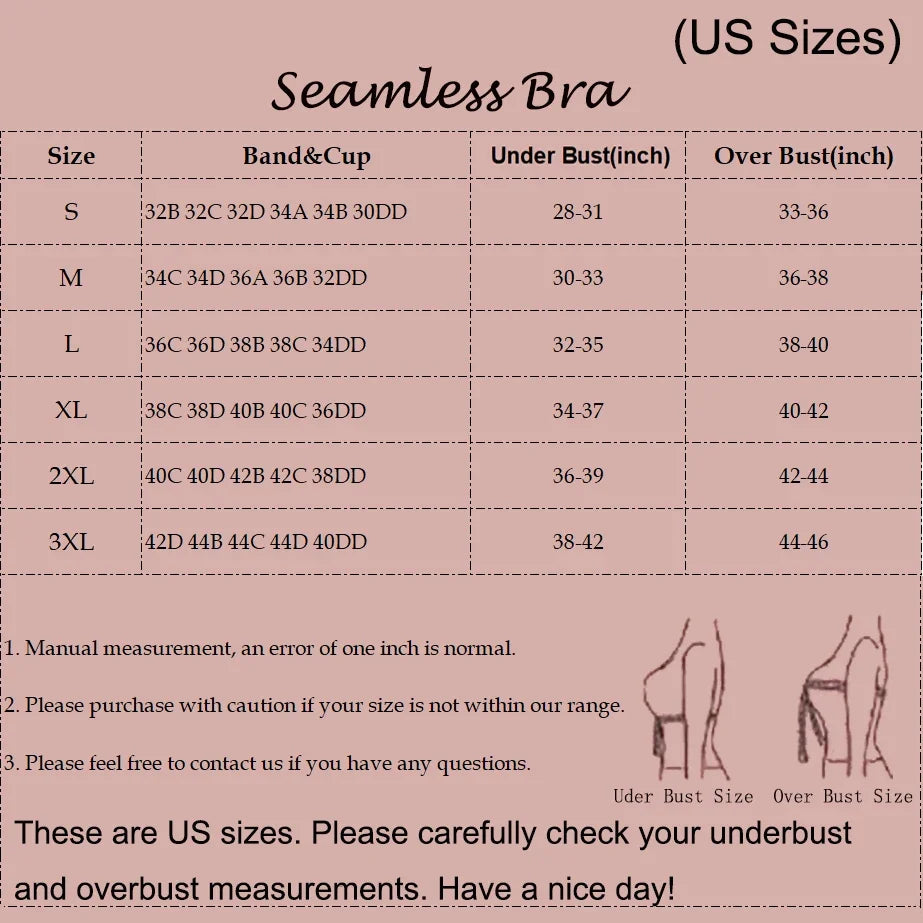 Breathable Women's Bra - Seamless, Full Cup, Wire-Free, Nylon-Elastane Blend, Regular Wear