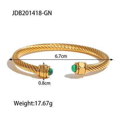 Gold Plated Stainless Steel Stackable Bracelet Kit Cuff Jewelry For Elegant Layering Spring 2026 Gift