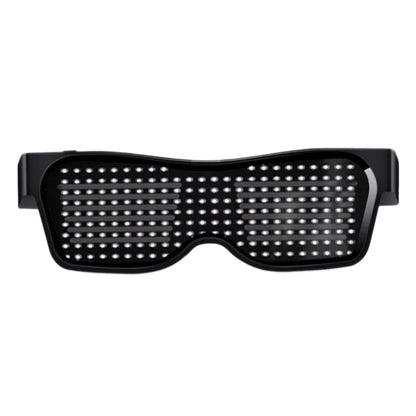 LED Bluetooth Text Glasses for DJs - USB Charging Party Gift