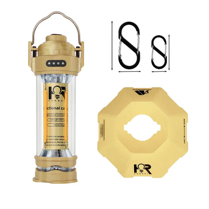 3000mAH Water-Resistant Camping Lantern - Retro Tent Lighting, Outdoor Atmosphere Decor