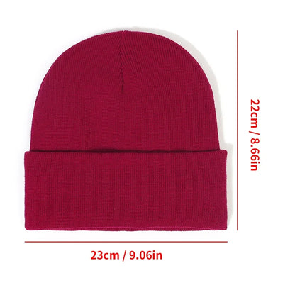 Winter Knit Beanies Womens Satin Lined Beanie Cap - Thick Chunky Plush Skull Hat for Winter