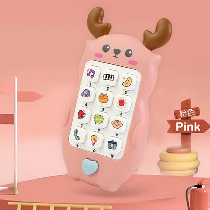 Baby Musical Phone Toy with Teether - Early Learning Sound Telephone for Infants, Ideal Kids Gift for Sleep and Play
