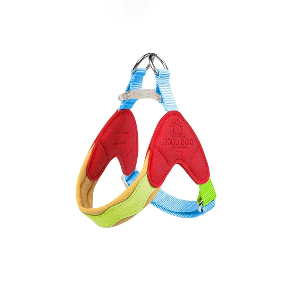 Dog Harness Y Shaped Flexible Chest Straps Polyester Blends Summer 2026 Outdoor Use Simple Fit
