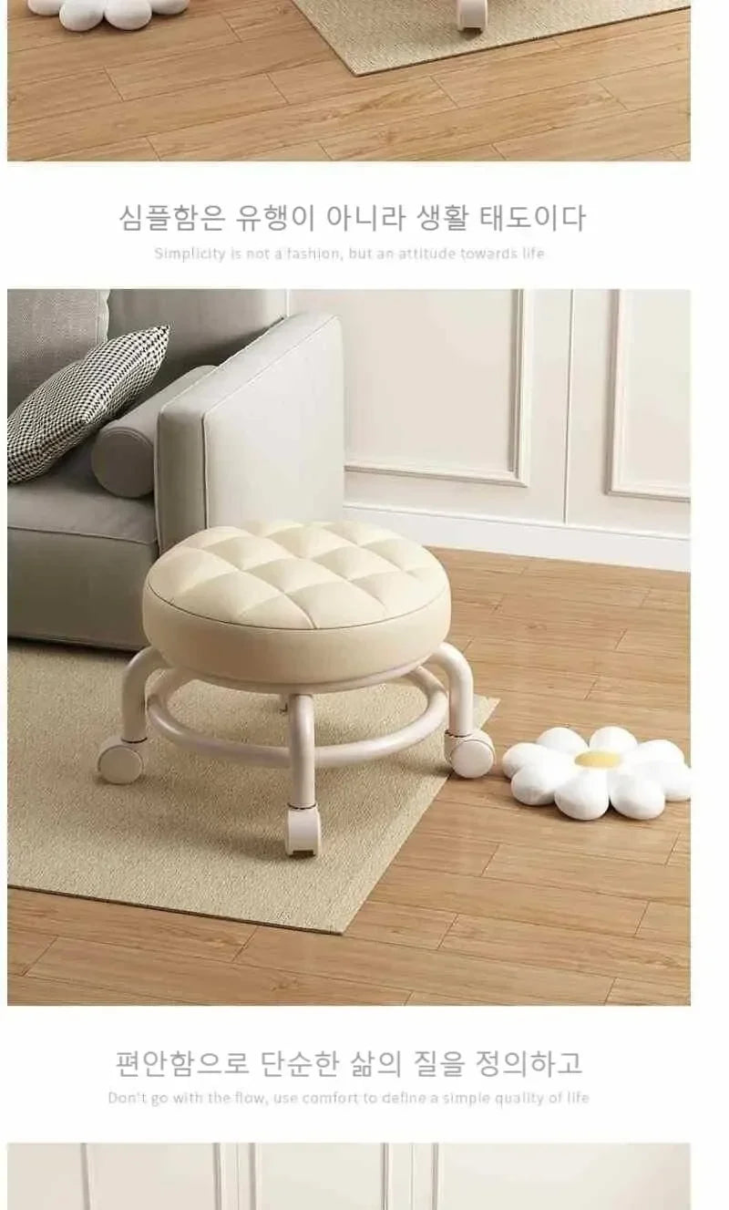 Child Rolling Stool Multi Functional Shoe Changing Seat