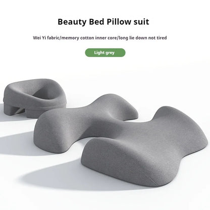Massage Pillow Memory Foam Face And Chest Cushion Detachable Washable Cover Spa Self Maintenance 2025 Support