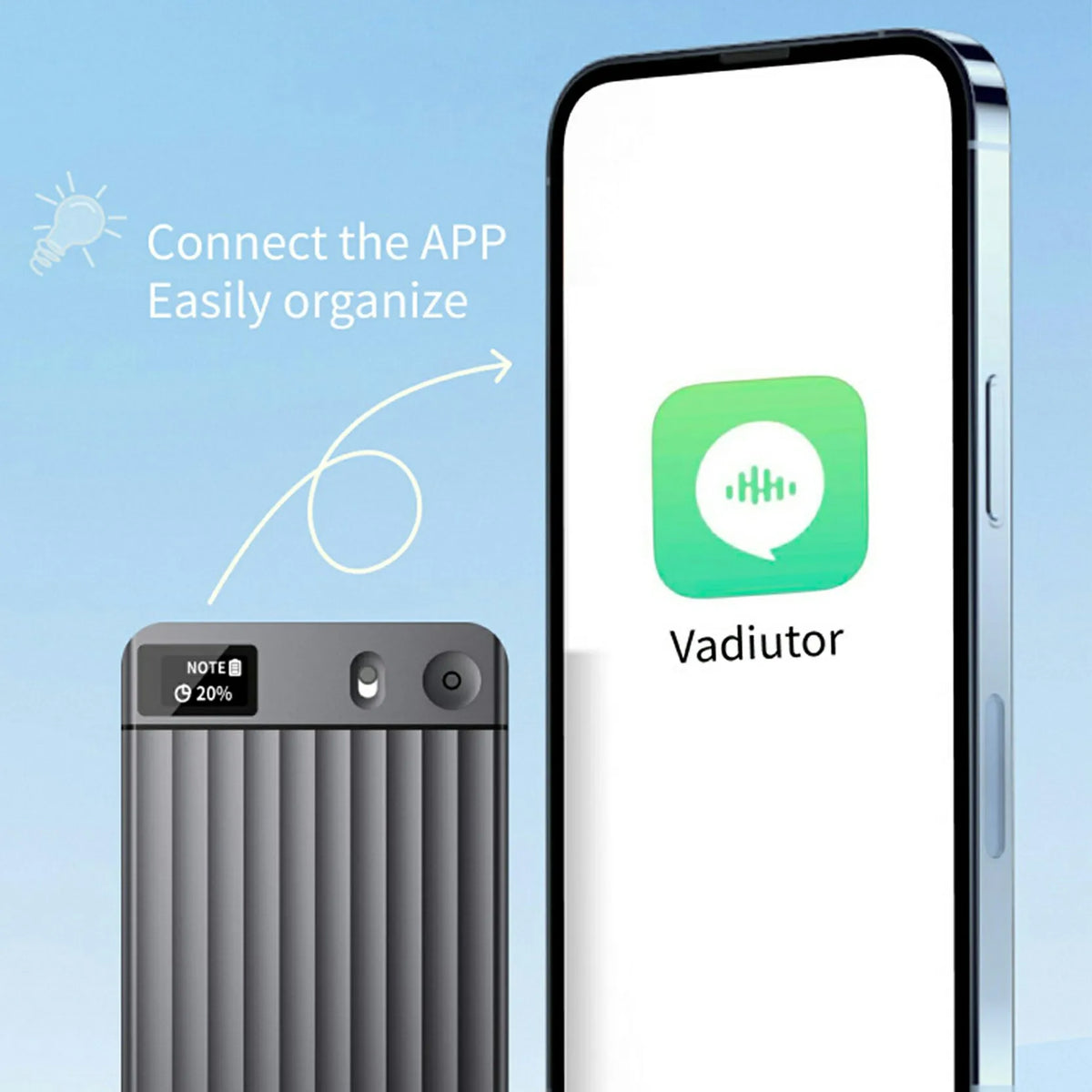AI2026 Edition Voice Recorder with Transcription and Summarization - 135-Language Smart Notetaker for Meetings