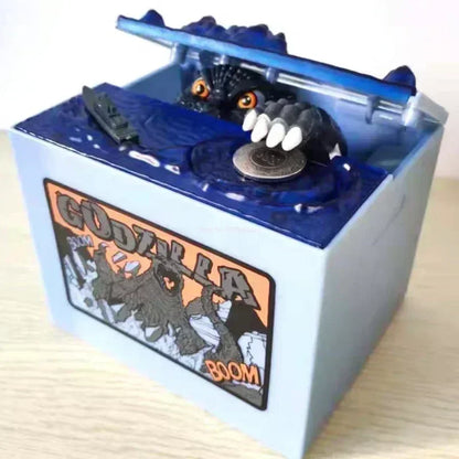 Bank Godzilla Money Box for Kids - Family Decoration Birthday Gift
